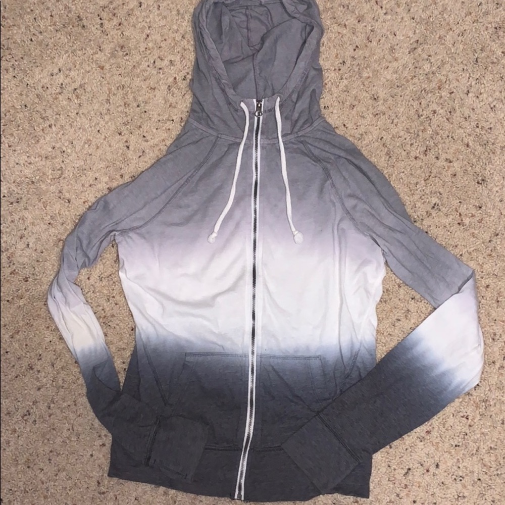 SO grey ombré zip up jacket